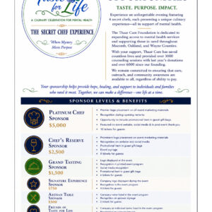 Taste For Life Sponsorship Opportunities